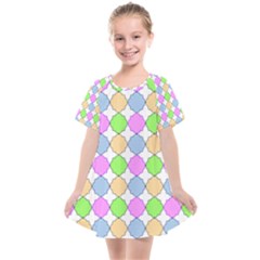 Quatrefoil Ii Kids  Smock Dress by GardenOfOphir