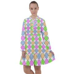 Quatrefoil Ii All Frills Chiffon Dress by GardenOfOphir