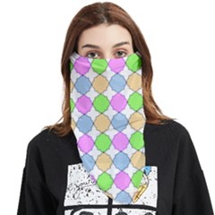 Quatrefoil Ii Face Covering Bandana (triangle) by GardenOfOphir