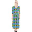 Slugs Quarter Sleeve Wrap Maxi Dress View1