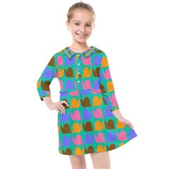 Slugs Kids  Quarter Sleeve Shirt Dress by GardenOfOphir