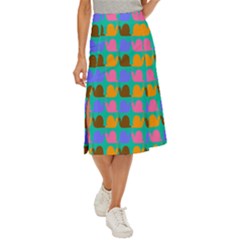 Slugs Midi Panel Skirt by GardenOfOphir