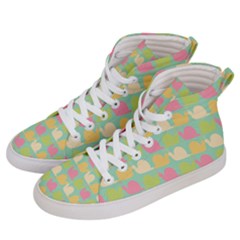 Slugs Pattern Women s Hi-top Skate Sneakers by GardenOfOphir