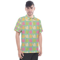 Slugs Pattern Men s Polo Tee by GardenOfOphir