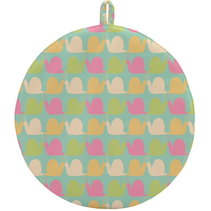 Slugs Pattern Round Trivet