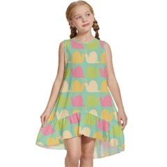 Slugs Pattern Kids  Frill Swing Dress by GardenOfOphir