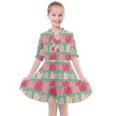 Colorful Slugs Kids  All Frills Chiffon Dress by GardenOfOphir