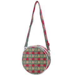 Colorful Slugs Crossbody Circle Bag by GardenOfOphir