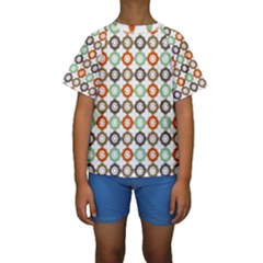 Quatrefoil Kids  Short Sleeve Swimwear by GardenOfOphir