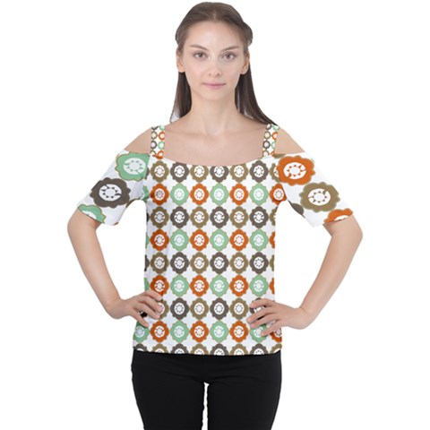 Quatrefoil Cutout Shoulder Tee by GardenOfOphir