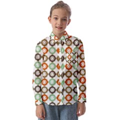 Quatrefoil Kids  Long Sleeve Shirt by GardenOfOphir