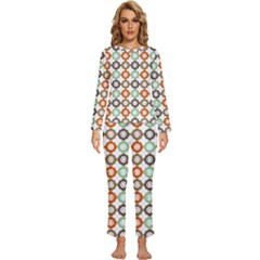 Quatrefoil Womens  Long Sleeve Lightweight Pajamas Set by GardenOfOphir