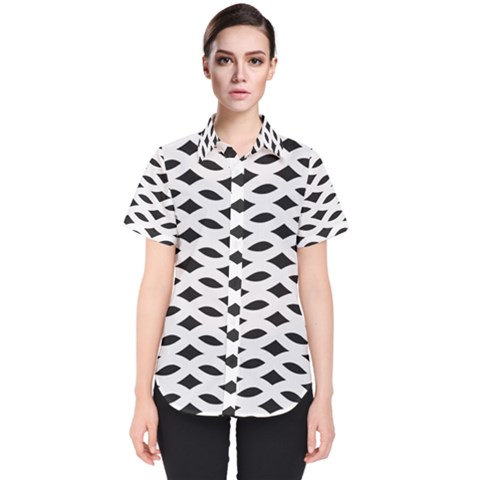 Pattern 73 Women s Short Sleeve Shirt by GardenOfOphir