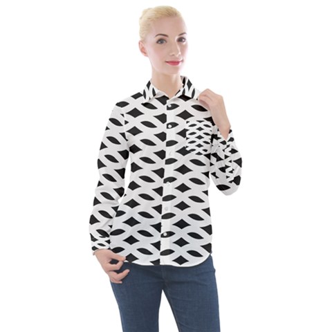 Pattern 73 Women s Long Sleeve Pocket Shirt by GardenOfOphir