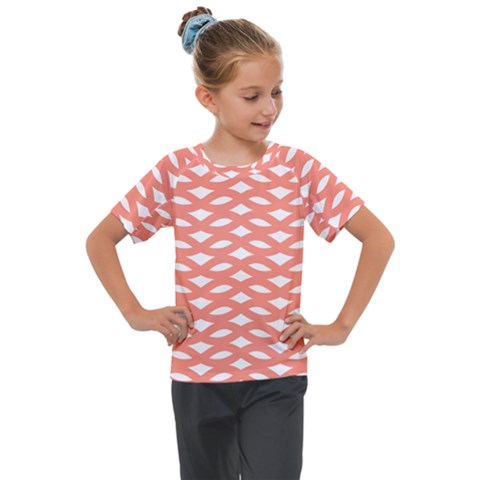 Lattice Iv Kids  Mesh Piece Tee by GardenOfOphir