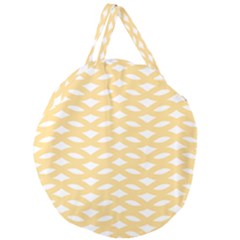 Lattice Ii Giant Round Zipper Tote by GardenOfOphir