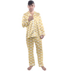 Lattice Ii Men s Long Sleeve Satin Pajamas Set by GardenOfOphir