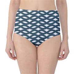 Lattice Pattern Classic High-waist Bikini Bottoms by GardenOfOphir