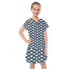 Lattice Pattern Kids  Drop Waist Dress by GardenOfOphir