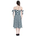 Lattice Pattern Shoulder Tie Bardot Midi Dress View2