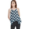 Lattice Pattern Flowy Camisole Tank Top View1