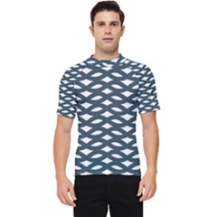 Lattice Pattern Men s Short Sleeve Rash Guard by GardenOfOphir