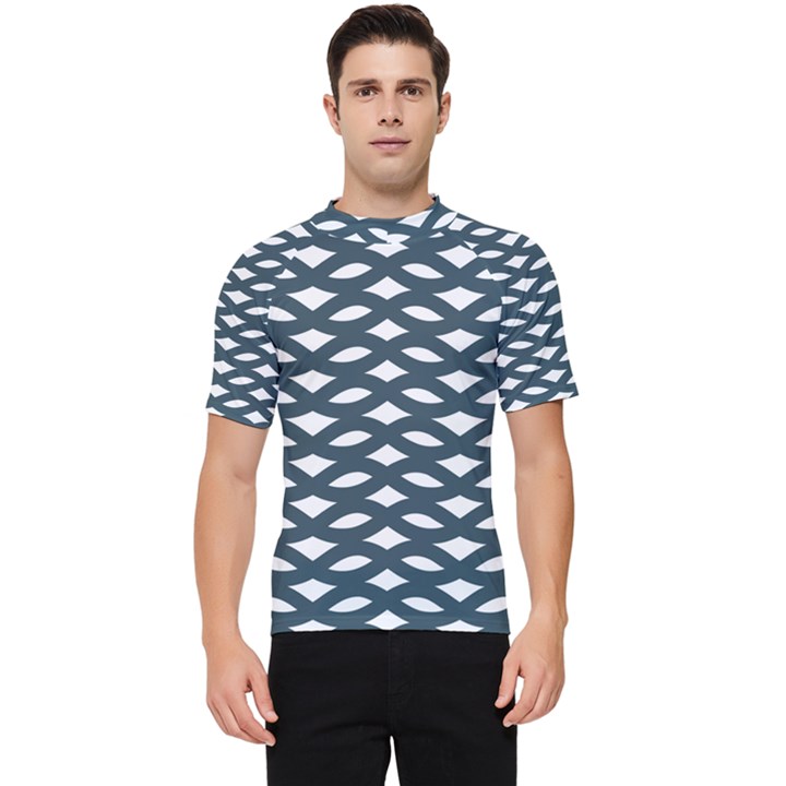 Lattice Pattern Men s Short Sleeve Rash Guard