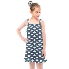 Lattice Pattern Kids  Overall Dress by GardenOfOphir