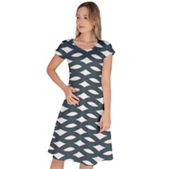 Lattice Pattern Classic Short Sleeve Dress by GardenOfOphir