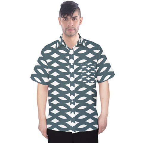 Lattice Pattern Men s Hawaii Shirt by GardenOfOphir