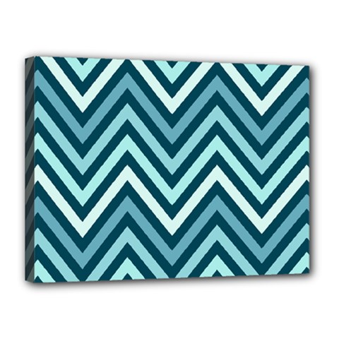 Chevron Vi Canvas 16  X 12  (stretched) by GardenOfOphir