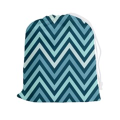 Chevron Vi Drawstring Pouch (2xl) by GardenOfOphir