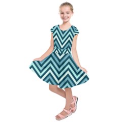 Chevron Vi Kids  Short Sleeve Dress by GardenOfOphir