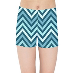 Chevron Vi Kids  Sports Shorts by GardenOfOphir