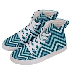 Chevron Vi Men s Hi-top Skate Sneakers by GardenOfOphir