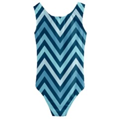 Chevron Vi Kids  Cut-out Back One Piece Swimsuit by GardenOfOphir