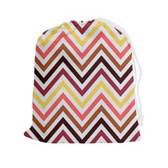 Chevron V Drawstring Pouch (2xl) by GardenOfOphir