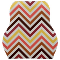 Chevron V Car Seat Velour Cushion  by GardenOfOphir