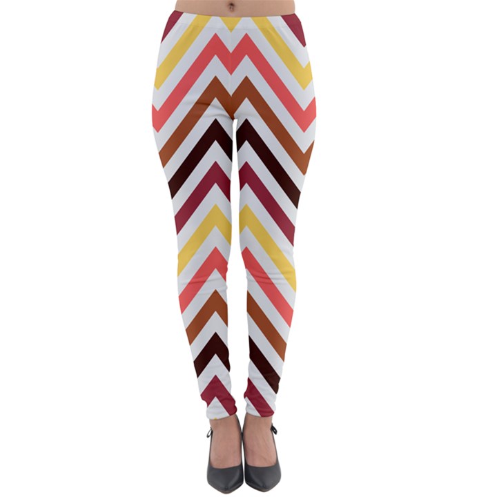 Chevron V Lightweight Velour Leggings