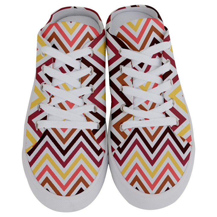 Chevron V Half Slippers