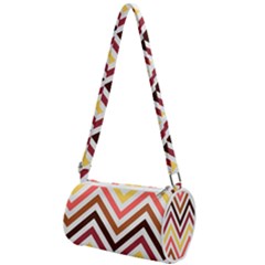 Chevron V Mini Cylinder Bag by GardenOfOphir