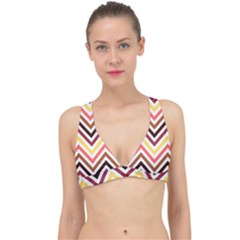 Chevron V Classic Banded Bikini Top by GardenOfOphir