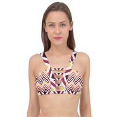 Chevron V Cage Up Bikini Top by GardenOfOphir