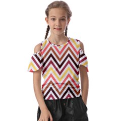 Chevron V Kids  Butterfly Cutout Tee by GardenOfOphir