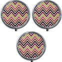 Chevron V Mini Round Pill Box (Pack of 3) View1