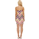 Chevron V Wrap Tie Front Dress View4