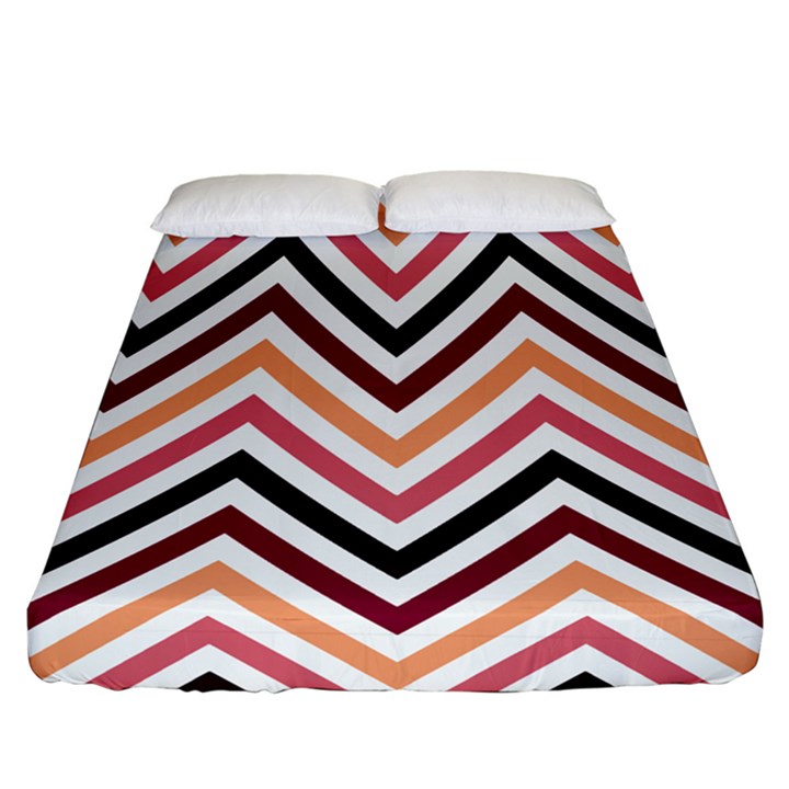 Chevron Iv Fitted Sheet (California King Size)