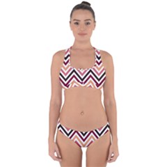 Chevron Iv Cross Back Hipster Bikini Set by GardenOfOphir