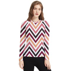 Chevron Iv Women s Long Sleeve Rash Guard by GardenOfOphir