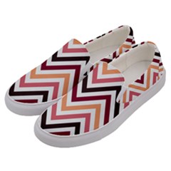 Chevron Iv Men s Canvas Slip Ons by GardenOfOphir